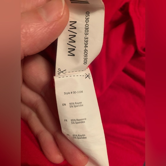 Streetwear size M red strechy cotton soft dress - Picture 4 of 5